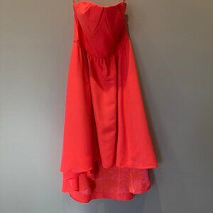 TED BAKER LONDON Coral Verity Drop Hem Strapless Dress TB SIZE 2 $325 NWT